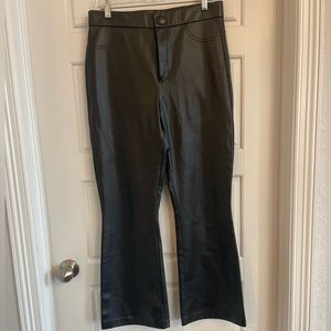 Zara Faux Leather Black Woman’s Pants Flare